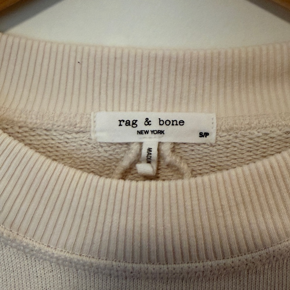 Rag & Bone New York Cropped Terry Crewneck Sweatshirt - Picture 3 of 6